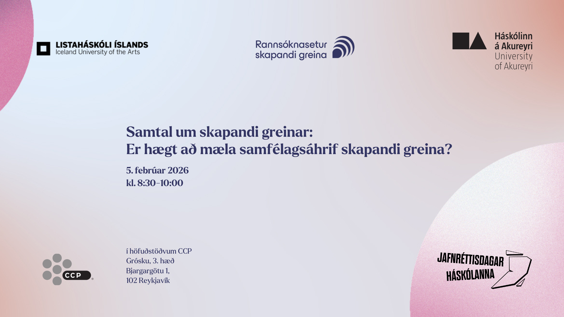 Er hægt að mæla samfélagsáhrif skapandi greina?