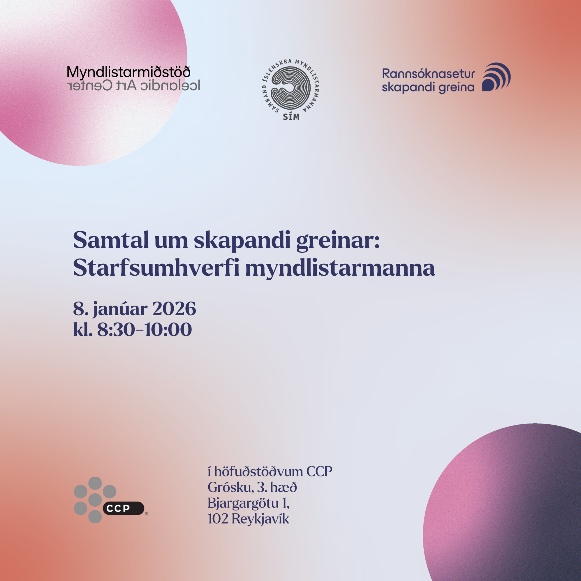 Starfsumhverfi myndlistarmanna